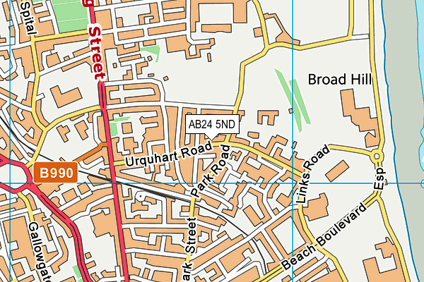 AB24 5ND map - OS VectorMap District (Ordnance Survey) AB24 5ND map - OS VectorMap District (Ordnance Survey)