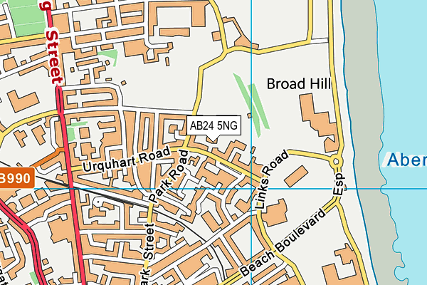 AB24 5NG map - OS VectorMap District (Ordnance Survey) AB24 5NG map - OS VectorMap District (Ordnance Survey)