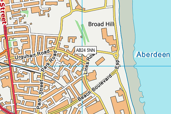AB24 5NN map - OS VectorMap District (Ordnance Survey) AB24 5NN map - OS VectorMap District (Ordnance Survey)