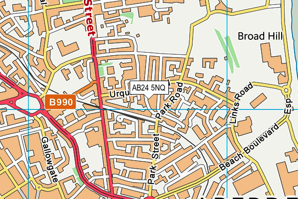 AB24 5NQ map - OS VectorMap District (Ordnance Survey) AB24 5NQ map - OS VectorMap District (Ordnance Survey)