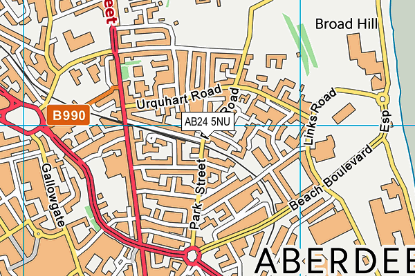 AB24 5NU map - OS VectorMap District (Ordnance Survey) AB24 5NU map - OS VectorMap District (Ordnance Survey)