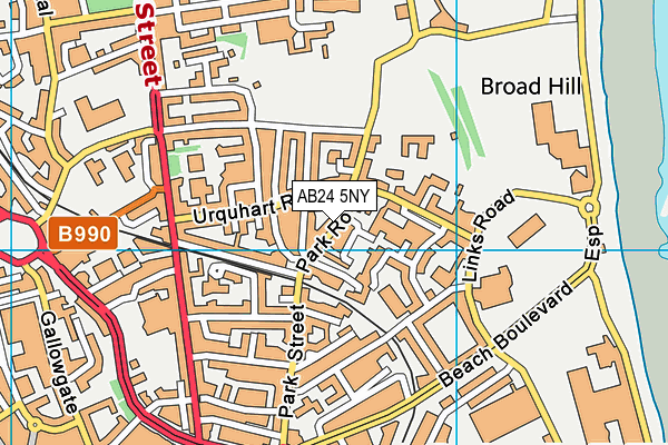 AB24 5NY map - OS VectorMap District (Ordnance Survey) AB24 5NY map - OS VectorMap District (Ordnance Survey)