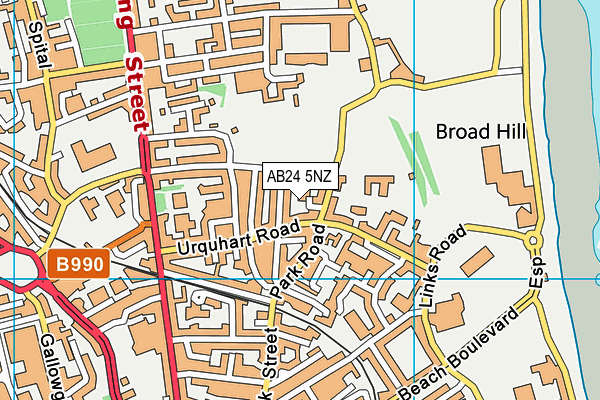 AB24 5NZ map - OS VectorMap District (Ordnance Survey) AB24 5NZ map - OS VectorMap District (Ordnance Survey)