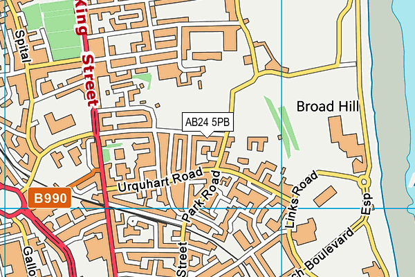 AB24 5PB map - OS VectorMap District (Ordnance Survey) AB24 5PB map - OS VectorMap District (Ordnance Survey)