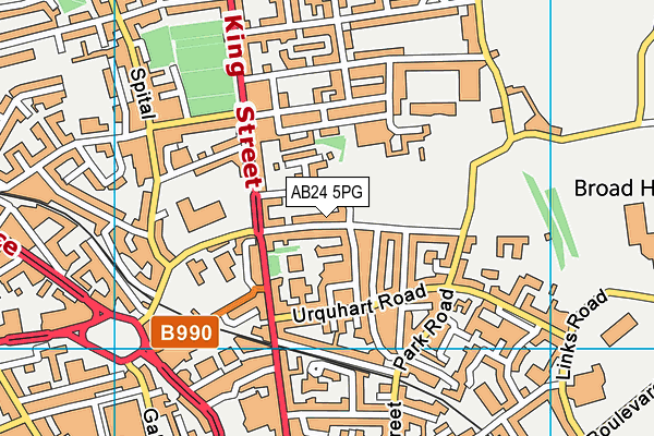 AB24 5PG map - OS VectorMap District (Ordnance Survey) AB24 5PG map - OS VectorMap District (Ordnance Survey)