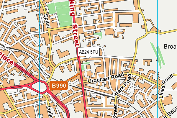 AB24 5PU map - OS VectorMap District (Ordnance Survey) AB24 5PU map - OS VectorMap District (Ordnance Survey)