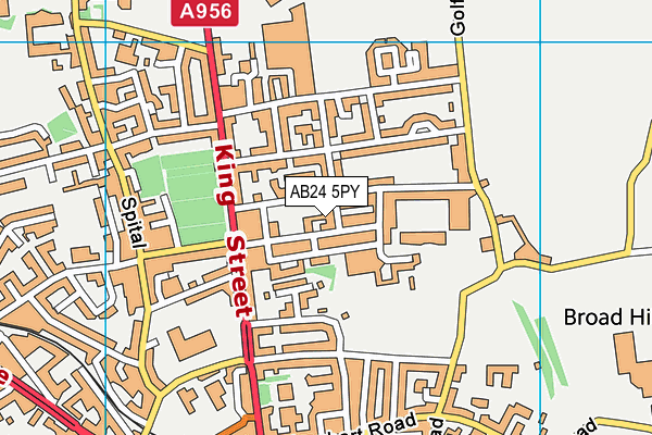 AB24 5PY map - OS VectorMap District (Ordnance Survey) AB24 5PY map - OS VectorMap District (Ordnance Survey)