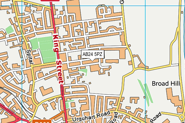 AB24 5PZ map - OS VectorMap District (Ordnance Survey) AB24 5PZ map - OS VectorMap District (Ordnance Survey)
