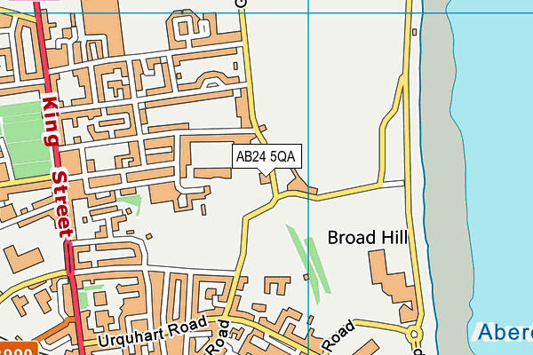 AB24 5QA map - OS VectorMap District (Ordnance Survey) AB24 5QA map - OS VectorMap District (Ordnance Survey)