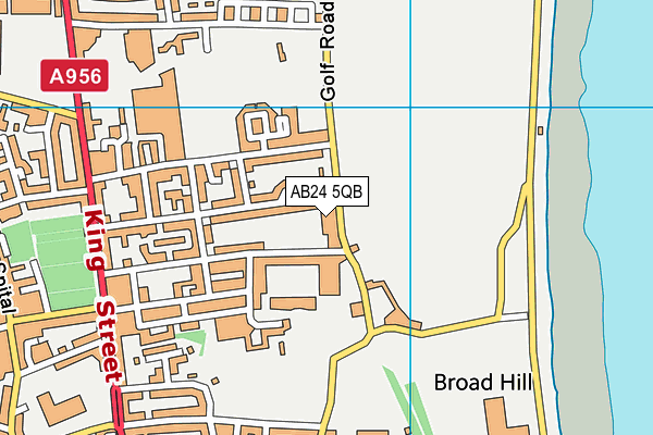 AB24 5QB map - OS VectorMap District (Ordnance Survey) AB24 5QB map - OS VectorMap District (Ordnance Survey)