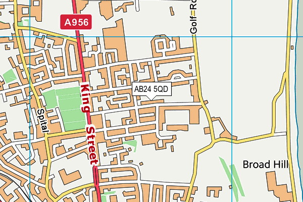 AB24 5QD map - OS VectorMap District (Ordnance Survey) AB24 5QD map - OS VectorMap District (Ordnance Survey)