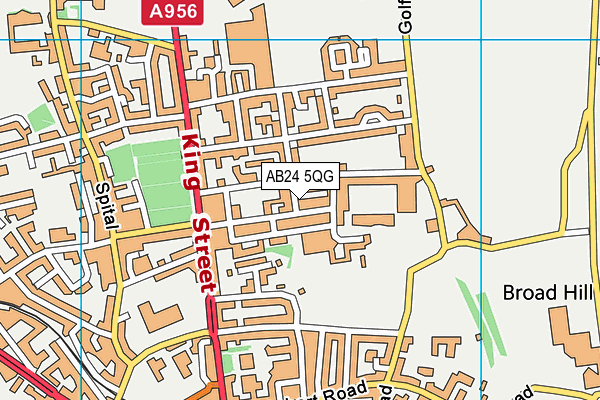 AB24 5QG map - OS VectorMap District (Ordnance Survey) AB24 5QG map - OS VectorMap District (Ordnance Survey)