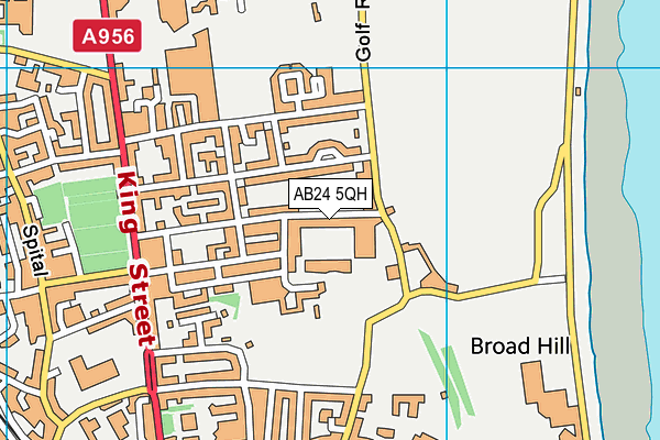 AB24 5QH map - OS VectorMap District (Ordnance Survey) AB24 5QH map - OS VectorMap District (Ordnance Survey)