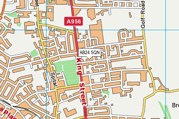 AB24 5QN map - OS VectorMap District (Ordnance Survey) AB24 5QN map - OS VectorMap District (Ordnance Survey)