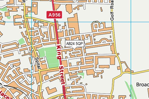 AB24 5QP map - OS VectorMap District (Ordnance Survey) AB24 5QP map - OS VectorMap District (Ordnance Survey)