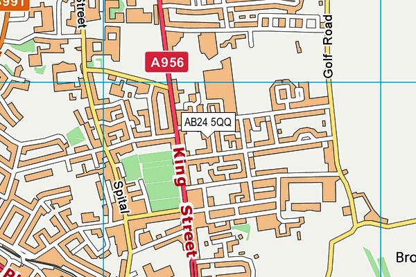 AB24 5QQ map - OS VectorMap District (Ordnance Survey) AB24 5QQ map - OS VectorMap District (Ordnance Survey)