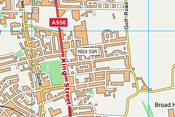 AB24 5QR map - OS VectorMap District (Ordnance Survey) AB24 5QR map - OS VectorMap District (Ordnance Survey)