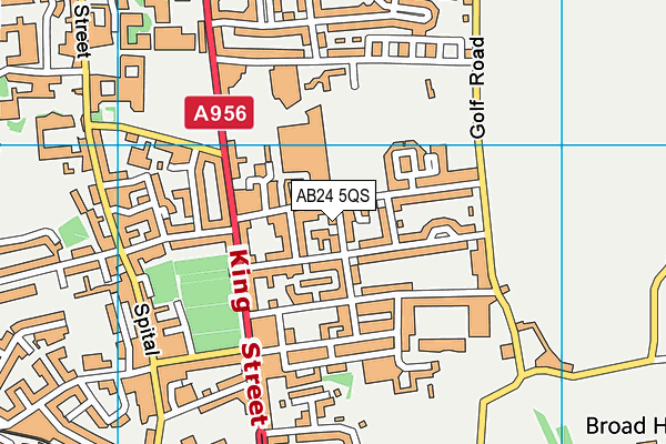 AB24 5QS map - OS VectorMap District (Ordnance Survey) AB24 5QS map - OS VectorMap District (Ordnance Survey)
