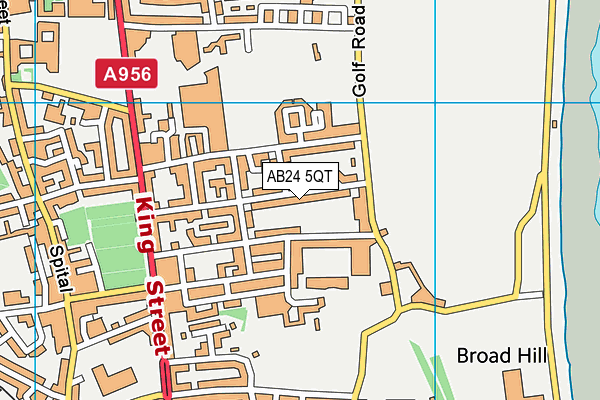AB24 5QT map - OS VectorMap District (Ordnance Survey) AB24 5QT map - OS VectorMap District (Ordnance Survey)