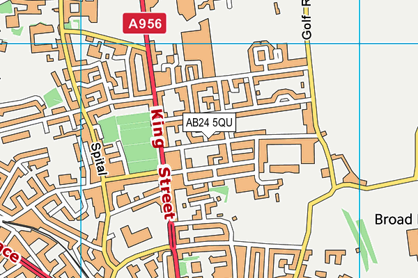 AB24 5QU map - OS VectorMap District (Ordnance Survey) AB24 5QU map - OS VectorMap District (Ordnance Survey)