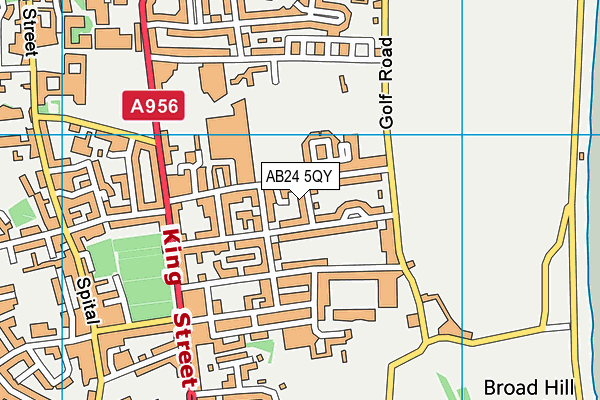 AB24 5QY map - OS VectorMap District (Ordnance Survey) AB24 5QY map - OS VectorMap District (Ordnance Survey)