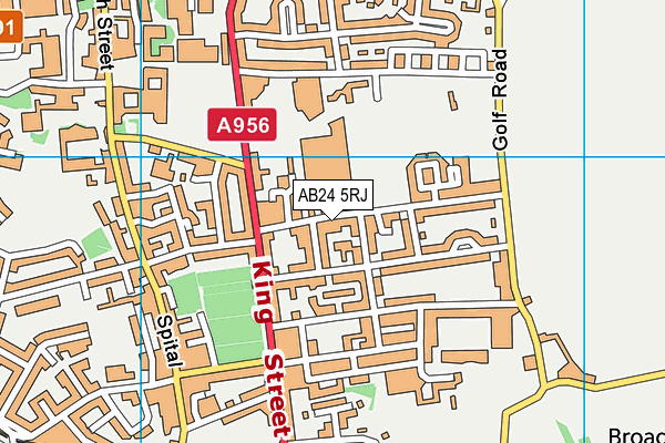 AB24 5RJ map - OS VectorMap District (Ordnance Survey) AB24 5RJ map - OS VectorMap District (Ordnance Survey)