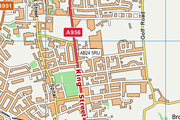 AB24 5RU map - OS VectorMap District (Ordnance Survey) AB24 5RU map - OS VectorMap District (Ordnance Survey)