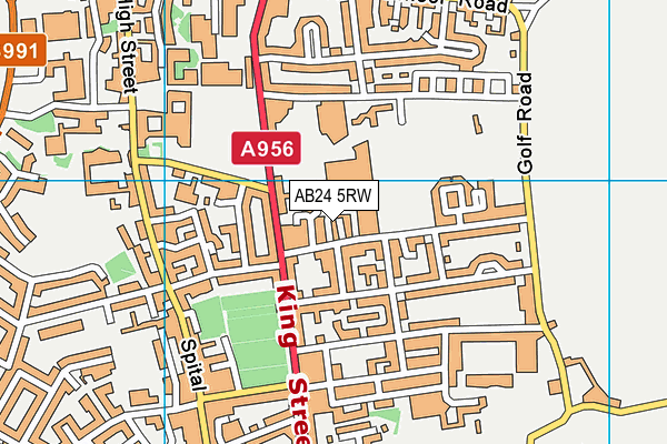 AB24 5RW map - OS VectorMap District (Ordnance Survey) AB24 5RW map - OS VectorMap District (Ordnance Survey)