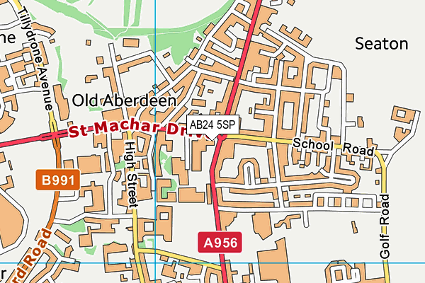 AB24 5SP map - OS VectorMap District (Ordnance Survey) AB24 5SP map - OS VectorMap District (Ordnance Survey)
