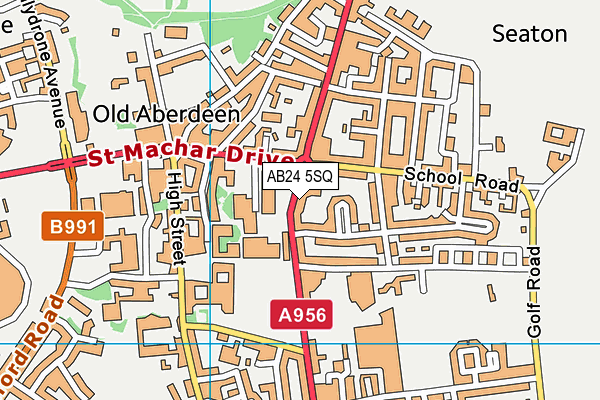 AB24 5SQ map - OS VectorMap District (Ordnance Survey) AB24 5SQ map - OS VectorMap District (Ordnance Survey)
