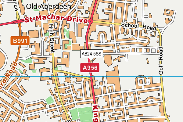AB24 5SS map - OS VectorMap District (Ordnance Survey) AB24 5SS map - OS VectorMap District (Ordnance Survey)