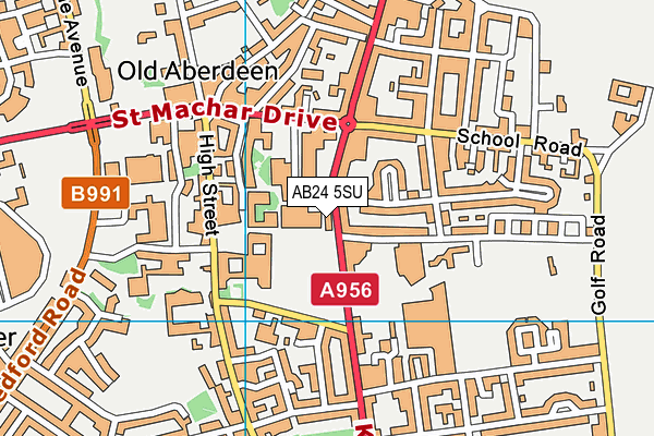 AB24 5SU map - OS VectorMap District (Ordnance Survey) AB24 5SU map - OS VectorMap District (Ordnance Survey)