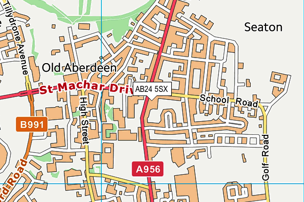 AB24 5SX map - OS VectorMap District (Ordnance Survey) AB24 5SX map - OS VectorMap District (Ordnance Survey)