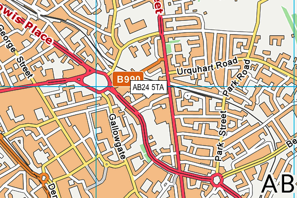 AB24 5TA map - OS VectorMap District (Ordnance Survey) AB24 5TA map - OS VectorMap District (Ordnance Survey)