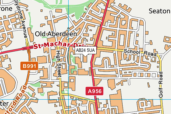 AB24 5UA map - OS VectorMap District (Ordnance Survey) AB24 5UA map - OS VectorMap District (Ordnance Survey)