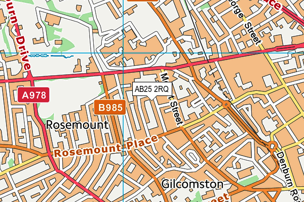 AB25 2RQ map - OS VectorMap District (Ordnance Survey) AB25 2RQ map - OS VectorMap District (Ordnance Survey)