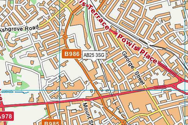 AB25 3SG map - OS VectorMap District (Ordnance Survey) AB25 3SG map - OS VectorMap District (Ordnance Survey)