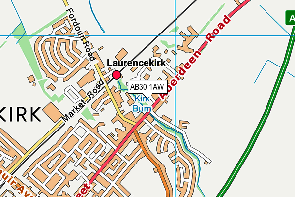 AB30 1AW map - OS VectorMap District (Ordnance Survey) AB30 1AW map - OS VectorMap District (Ordnance Survey)