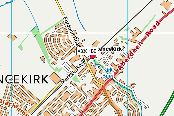 AB30 1BE map - OS VectorMap District (Ordnance Survey) AB30 1BE map - OS VectorMap District (Ordnance Survey)