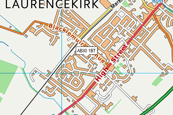 AB30 1BT map - OS VectorMap District (Ordnance Survey) AB30 1BT map - OS VectorMap District (Ordnance Survey)