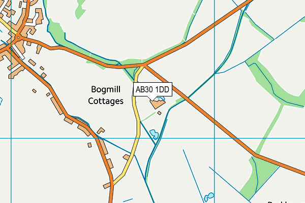 AB30 1DD map - OS VectorMap District (Ordnance Survey)