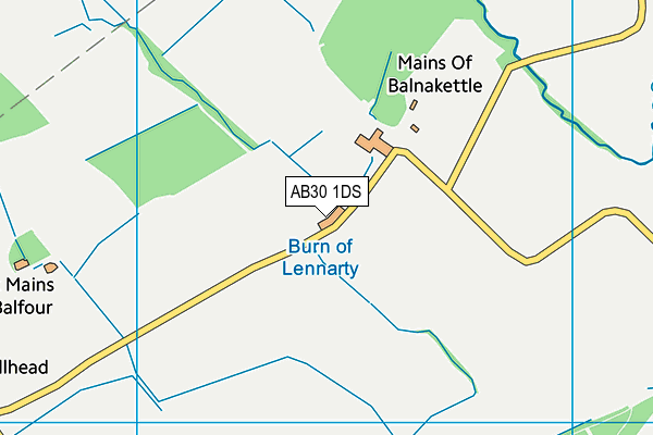 AB30 1DS map - OS VectorMap District (Ordnance Survey) AB30 1DS map - OS VectorMap District (Ordnance Survey)