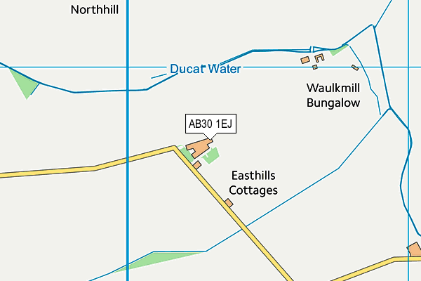 AB30 1EJ map - OS VectorMap District (Ordnance Survey)
