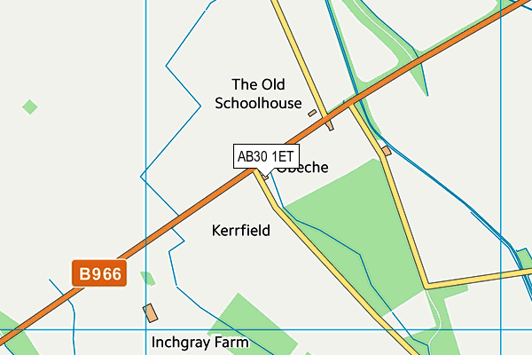 AB30 1ET map - OS VectorMap District (Ordnance Survey) AB30 1ET map - OS VectorMap District (Ordnance Survey)