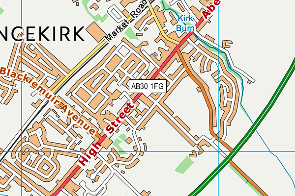 AB30 1FG map - OS VectorMap District (Ordnance Survey) AB30 1FG map - OS VectorMap District (Ordnance Survey)