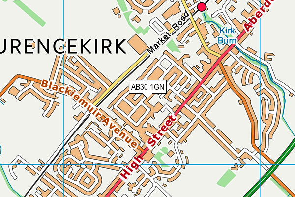 AB30 1GN map - OS VectorMap District (Ordnance Survey) AB30 1GN map - OS VectorMap District (Ordnance Survey)