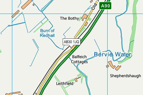 AB30 1JQ map - OS VectorMap District (Ordnance Survey) AB30 1JQ map - OS VectorMap District (Ordnance Survey)
