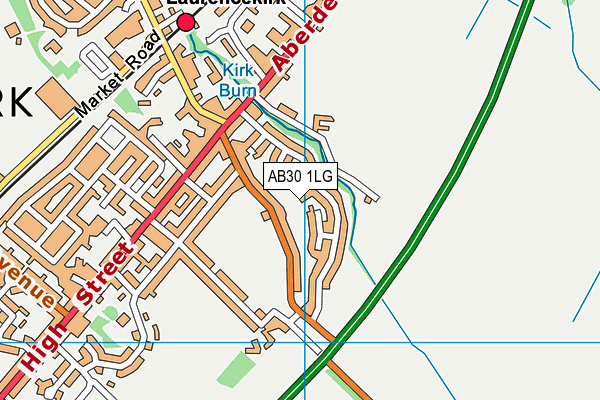 AB30 1LG map - OS VectorMap District (Ordnance Survey) AB30 1LG map - OS VectorMap District (Ordnance Survey)