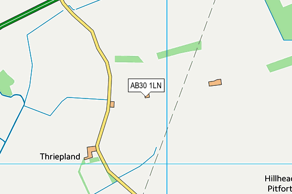 AB30 1LN map - OS VectorMap District (Ordnance Survey) AB30 1LN map - OS VectorMap District (Ordnance Survey)