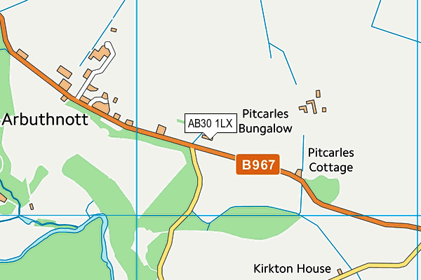 AB30 1LX map - OS VectorMap District (Ordnance Survey) AB30 1LX map - OS VectorMap District (Ordnance Survey)
